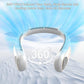 Portable Personal Neck Fan – Wearable Bladeless Cooling Fan, 360° All-Around Airflow, 3-Speed Adjustment USB Rechargeable For Outdoor & Indoor Use
